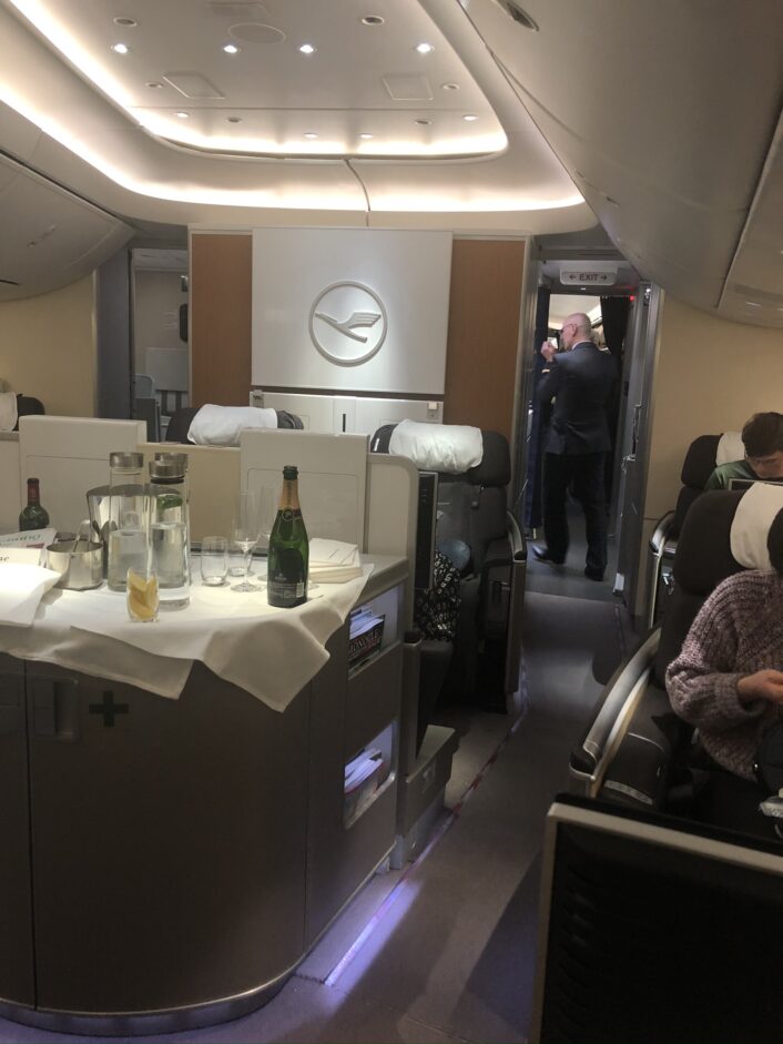 Lufthansa 1. class Billund-Buenos Aires