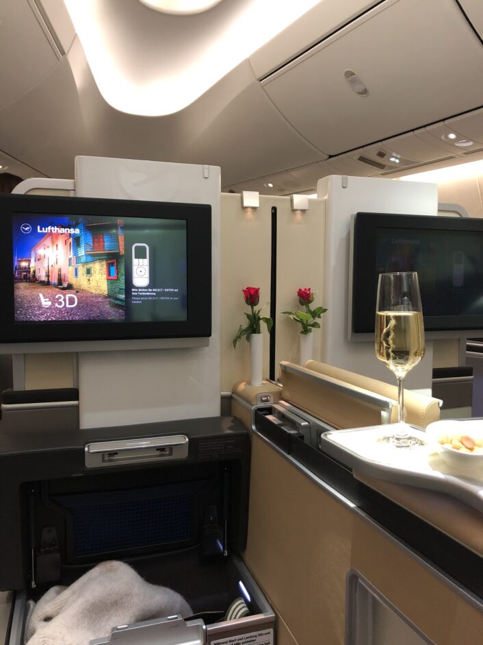 Lufthansa 1. class Billund-Buenos Aires